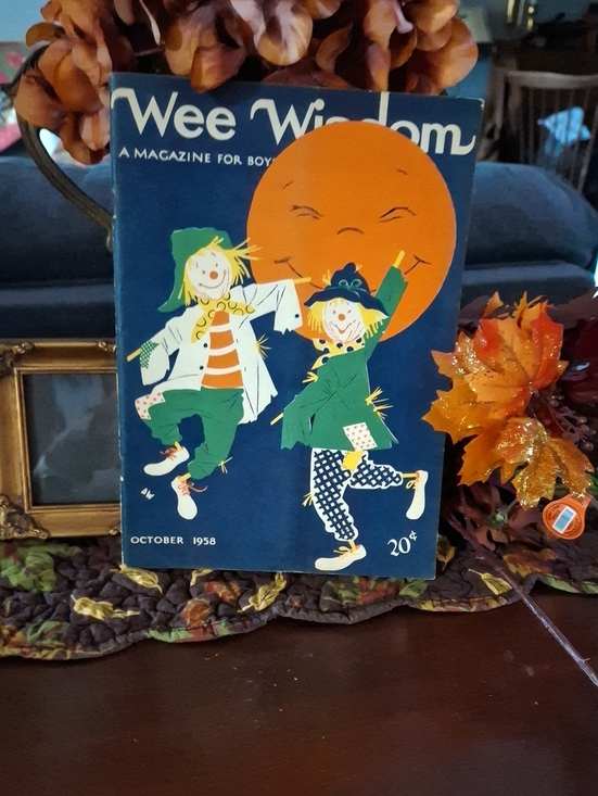 Other - Vintage Halloween Kids Costume Book Cover Poster - Orange & Green